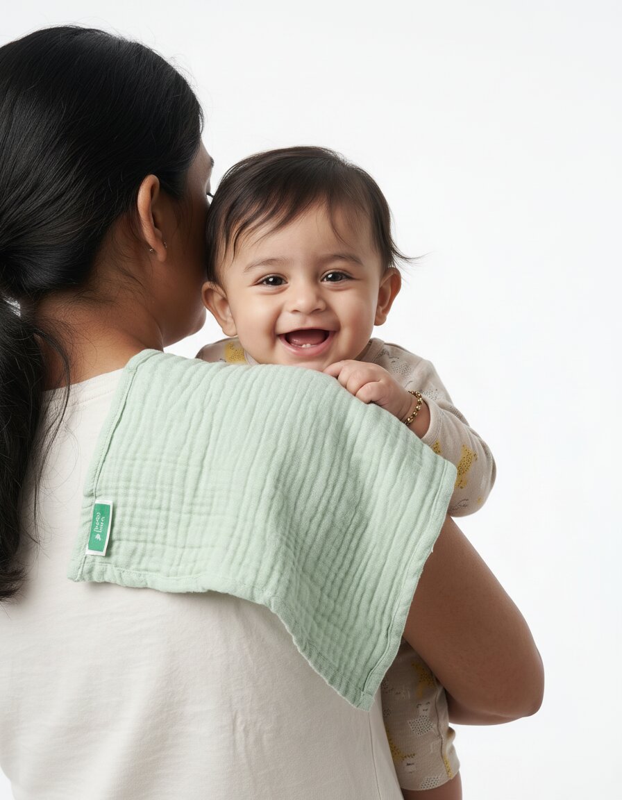 4 Layer Muslin Burp / Wipe Cloth (Pack of 4)