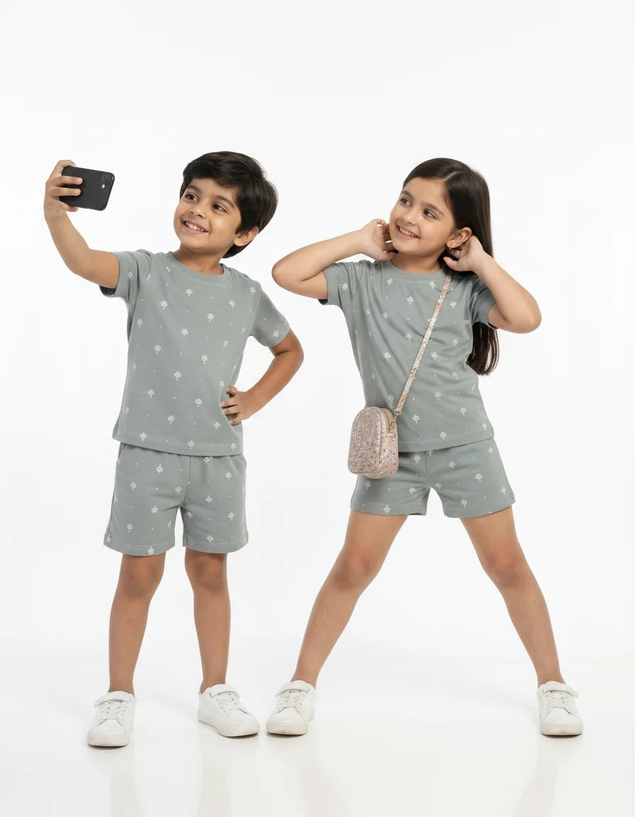 Kids Coord Set (Tee + Short) (YEN02)