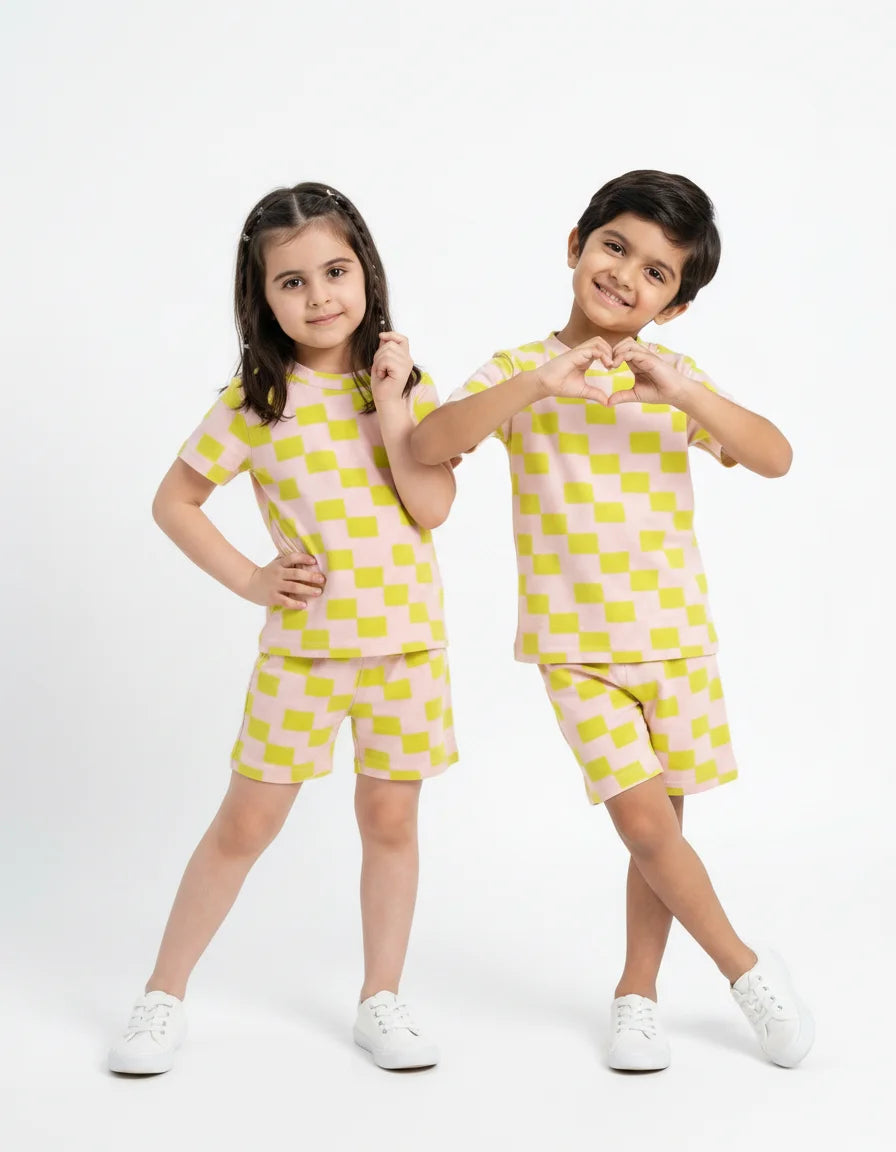 Kids Coord Set (Tee + Short) (YEN12)