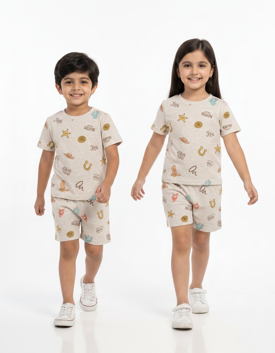 Kids Coords (Tee+Short) (REN03)