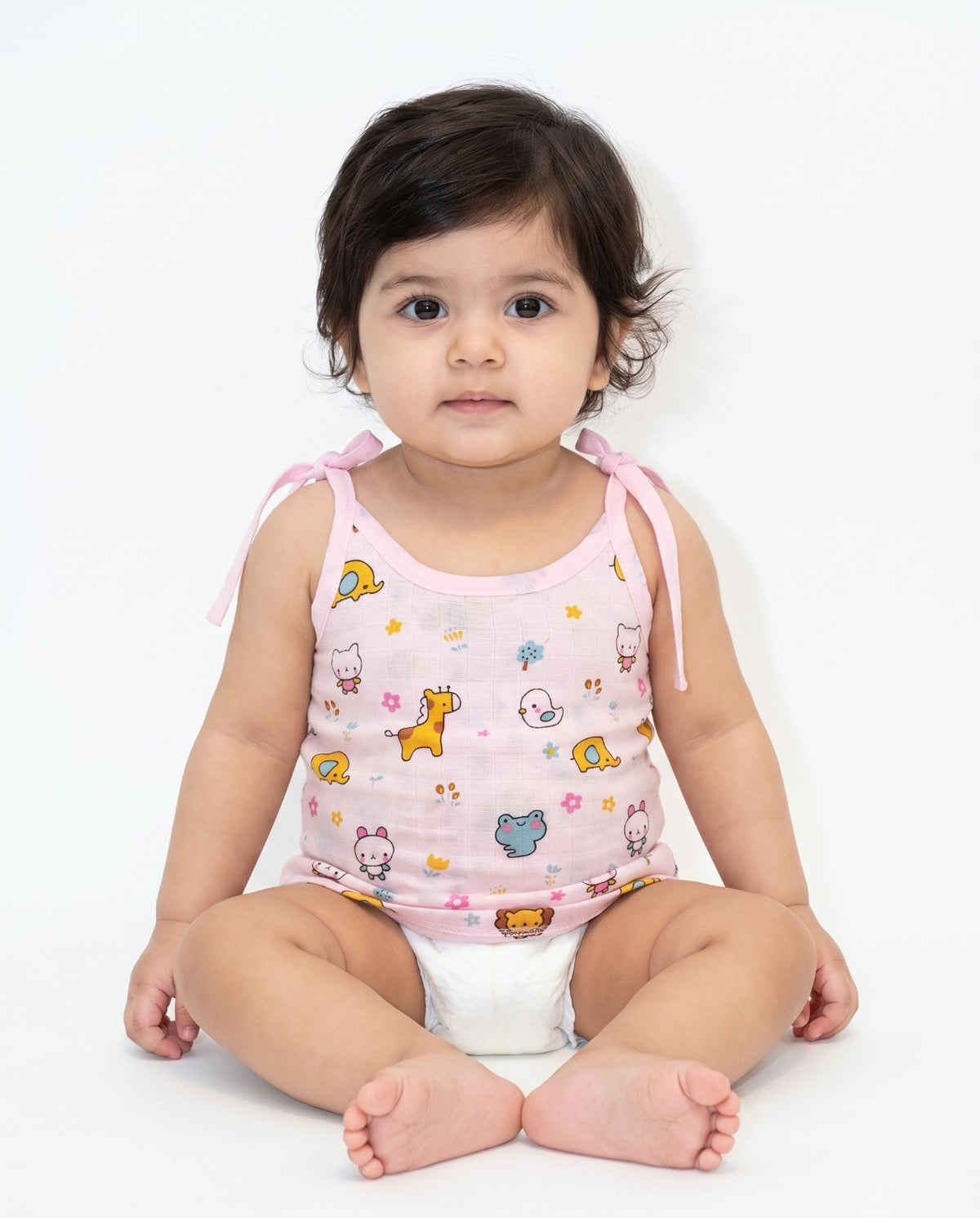Shoulder Knot Jhabla (Muslin Fabric)